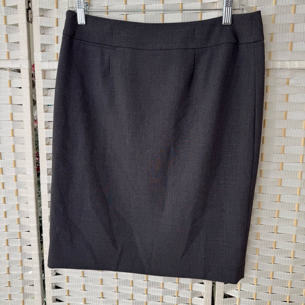 Calvin Klein Charcoal Gray Pencil Skirt